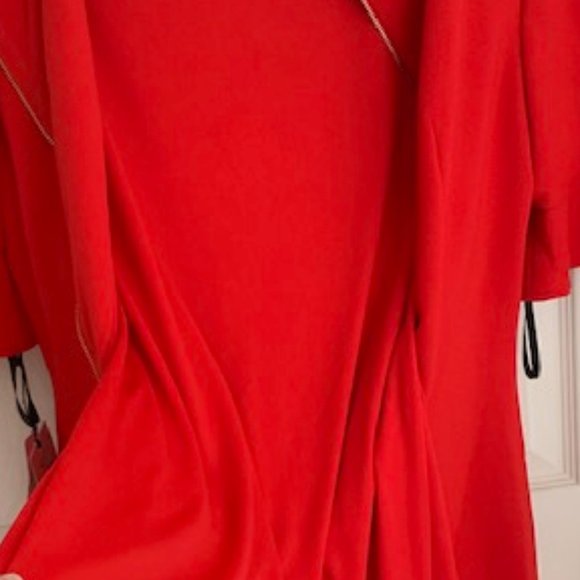 Ivanka Trump Red Dress Midi Size 10 - Picture 7 of 7